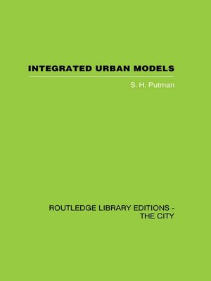 cover image of Integrated Urban Models Vol 1